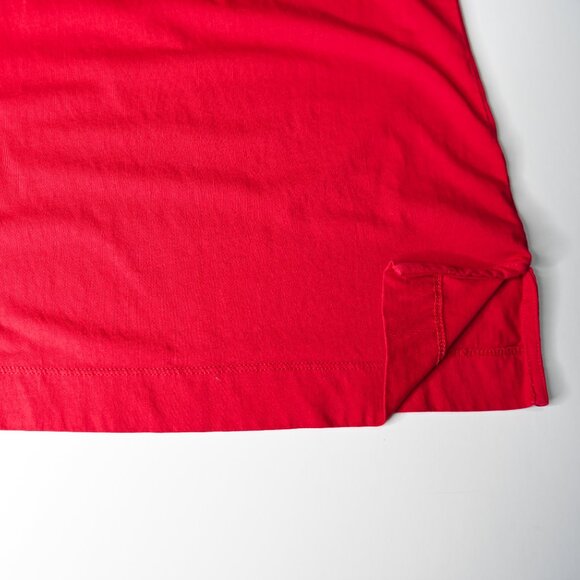 LAUREN RALPH LAUREN Red Long Sleeve V Neck Pullover Top - Size Medium - Picture 6 of 9